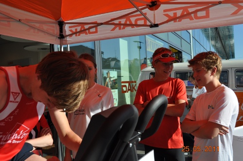 Anton auf dem Ergo ...